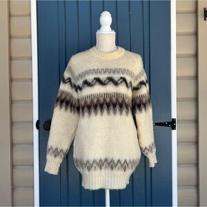 Vintage Alafoss Icewool Icelandic Wool Sweater Women Size Medium